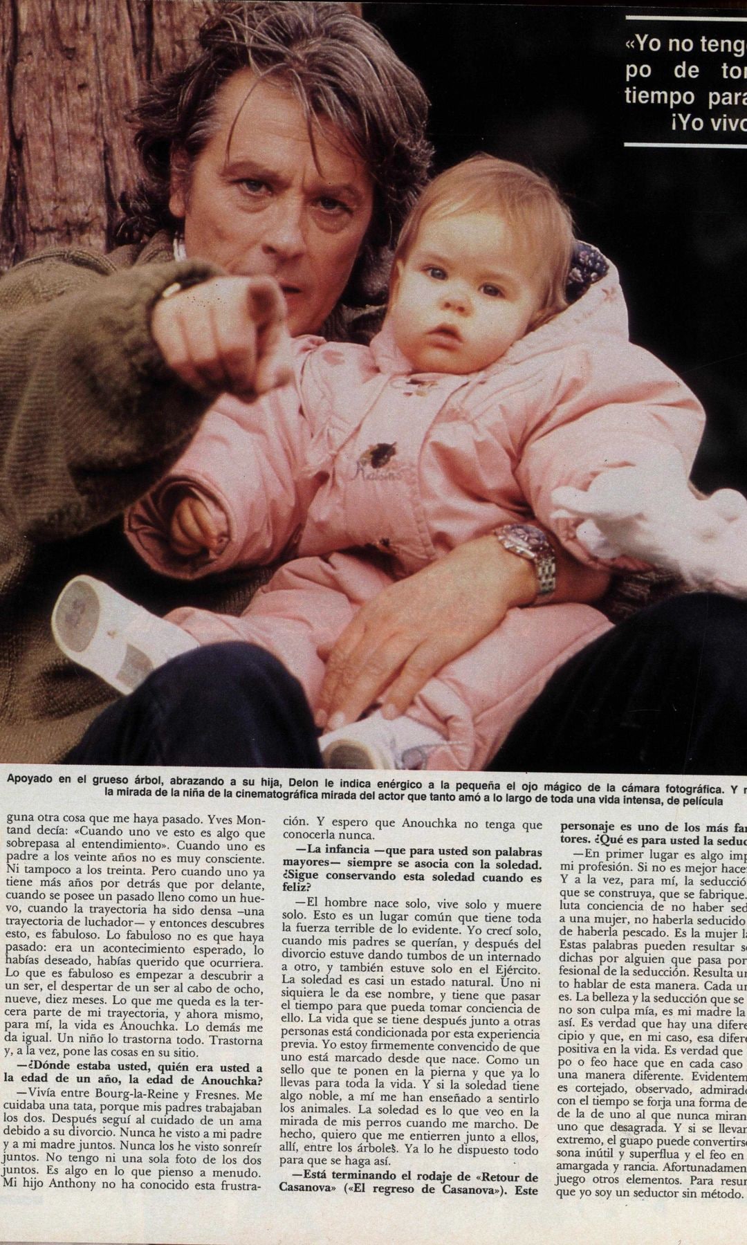 ALAIN DELON NOS PRESENTA A SU HIJA ANOUCHKA