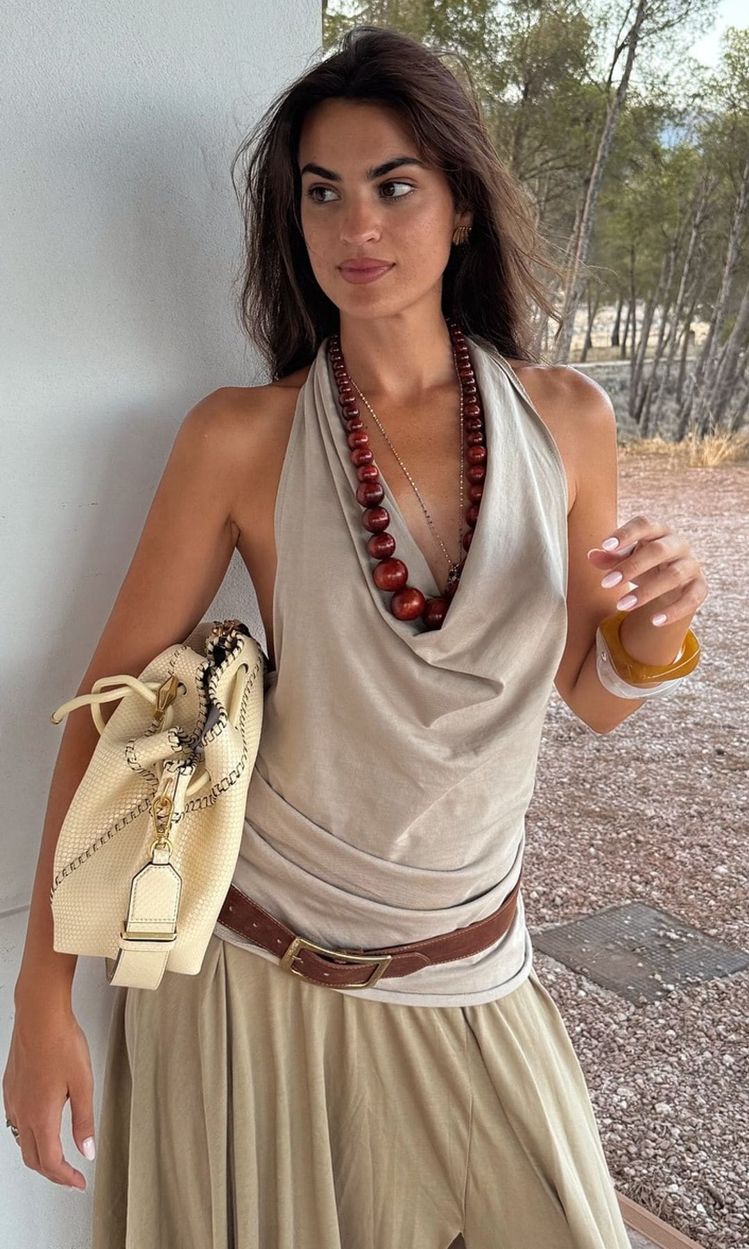 Manicura blanca de Marta Lozano