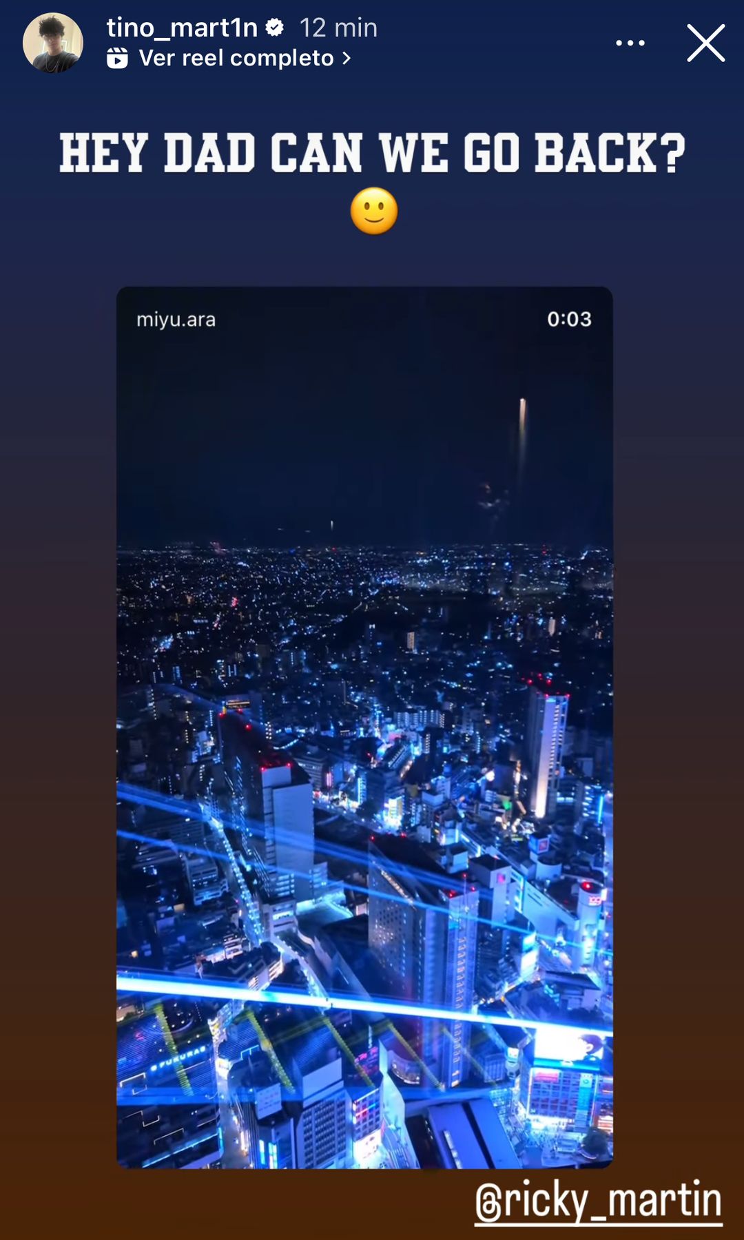 Tino Martin y el pedido a su padre de regresar a Japón. 