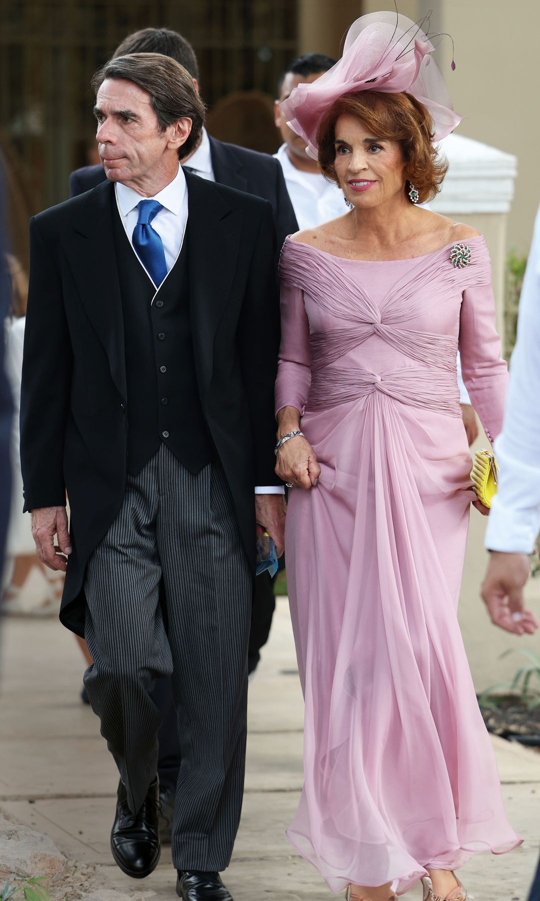 Ana Botella y José María Aznar en la boda de su hijo