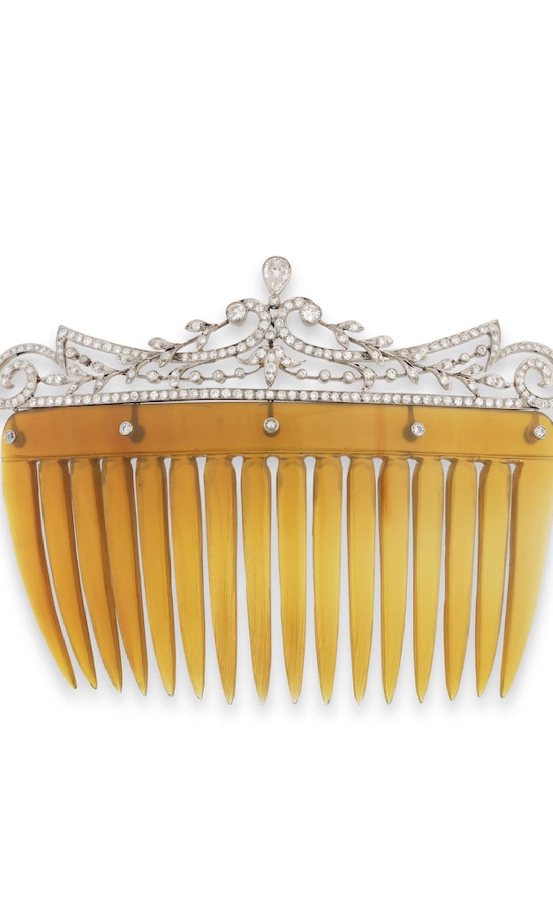 Peine de diamantes de principios del siglo XX. 