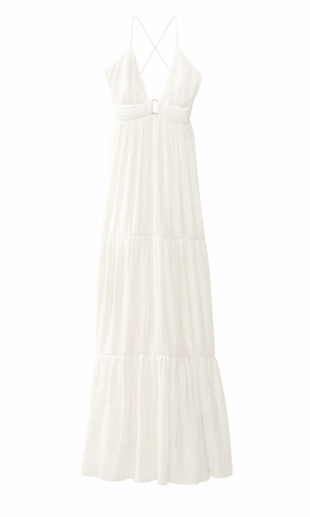 Vestido largo con espalda cruzada (325 €), de Ba&sh