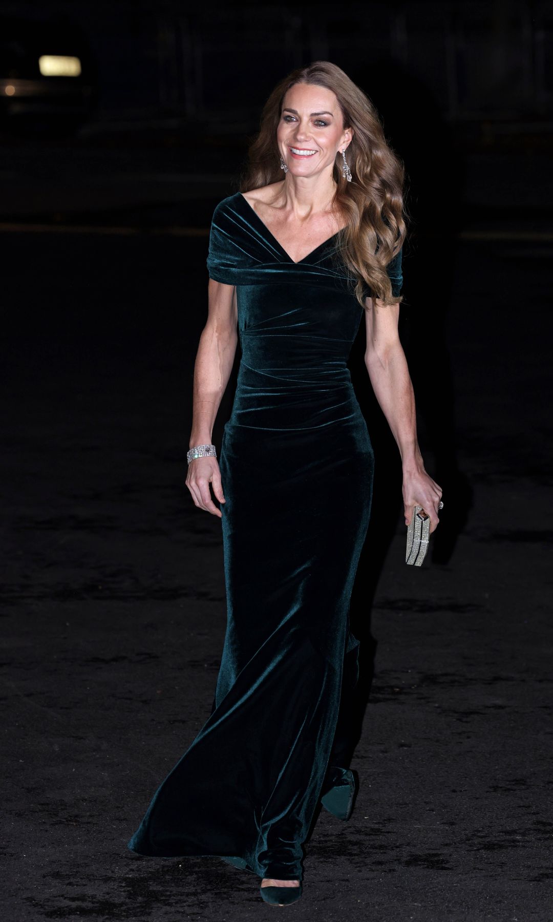 Kate Middleton llegando al Royal Variety Performance