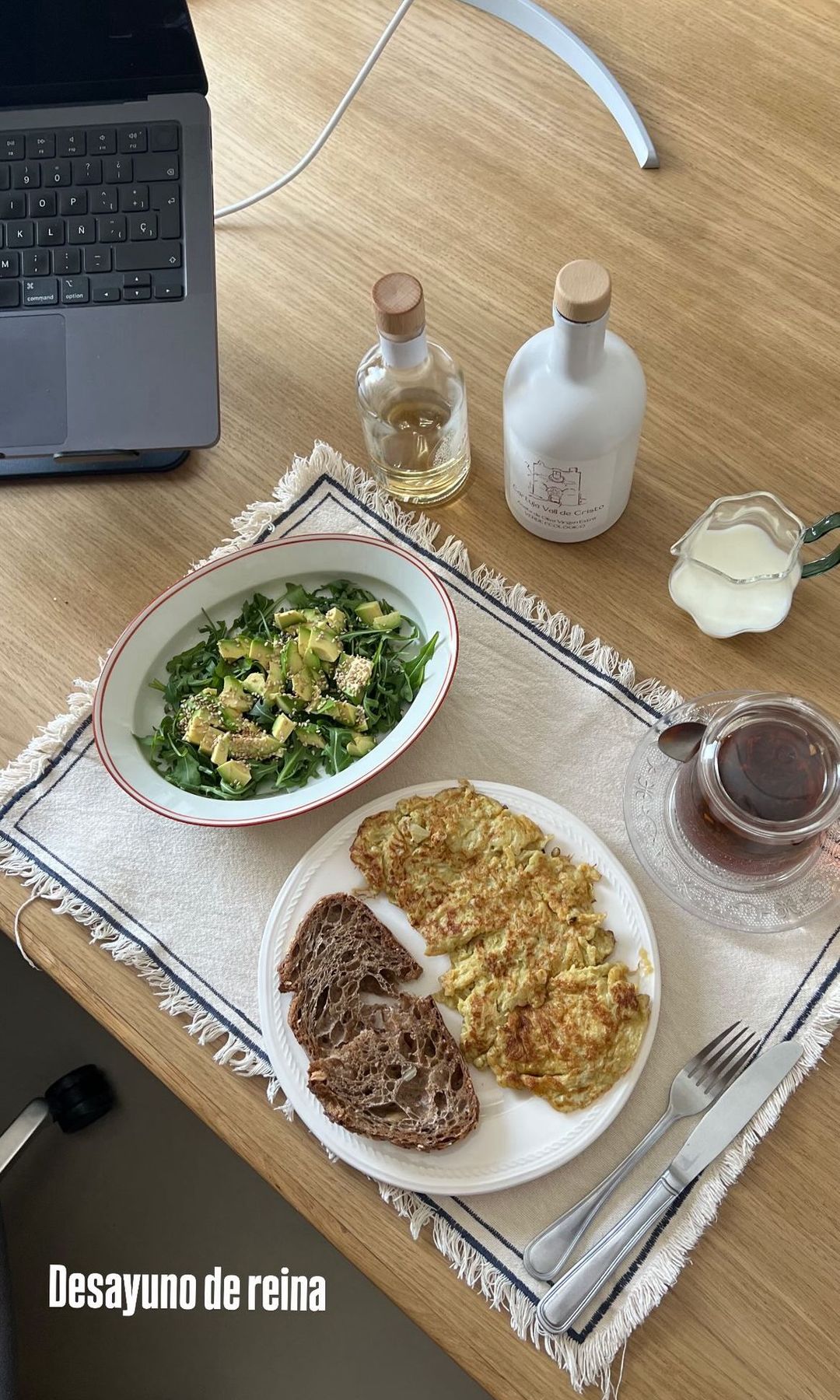 El desayuno saludable de Vanesa Lorenzo 