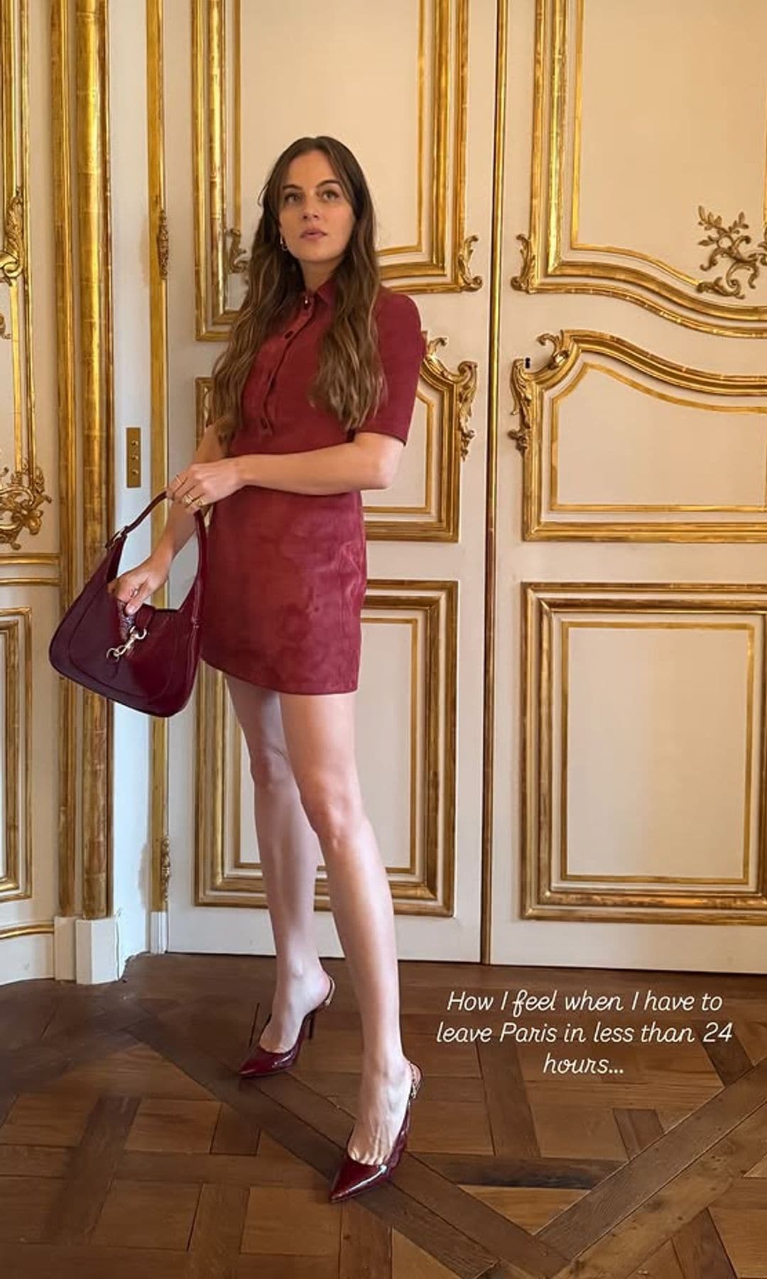 Cleo Zu Oettingen-Spielberg en París vestida de Gucci