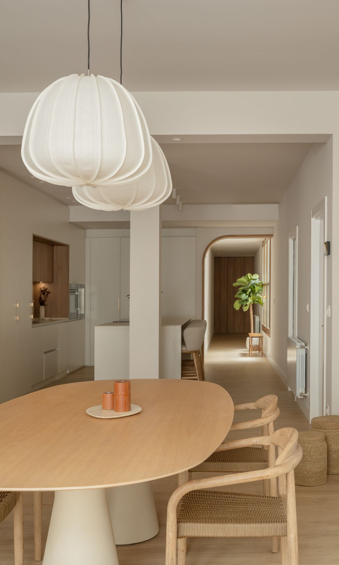 Cocina abierta en un proyecto de IN56 Interiorismo