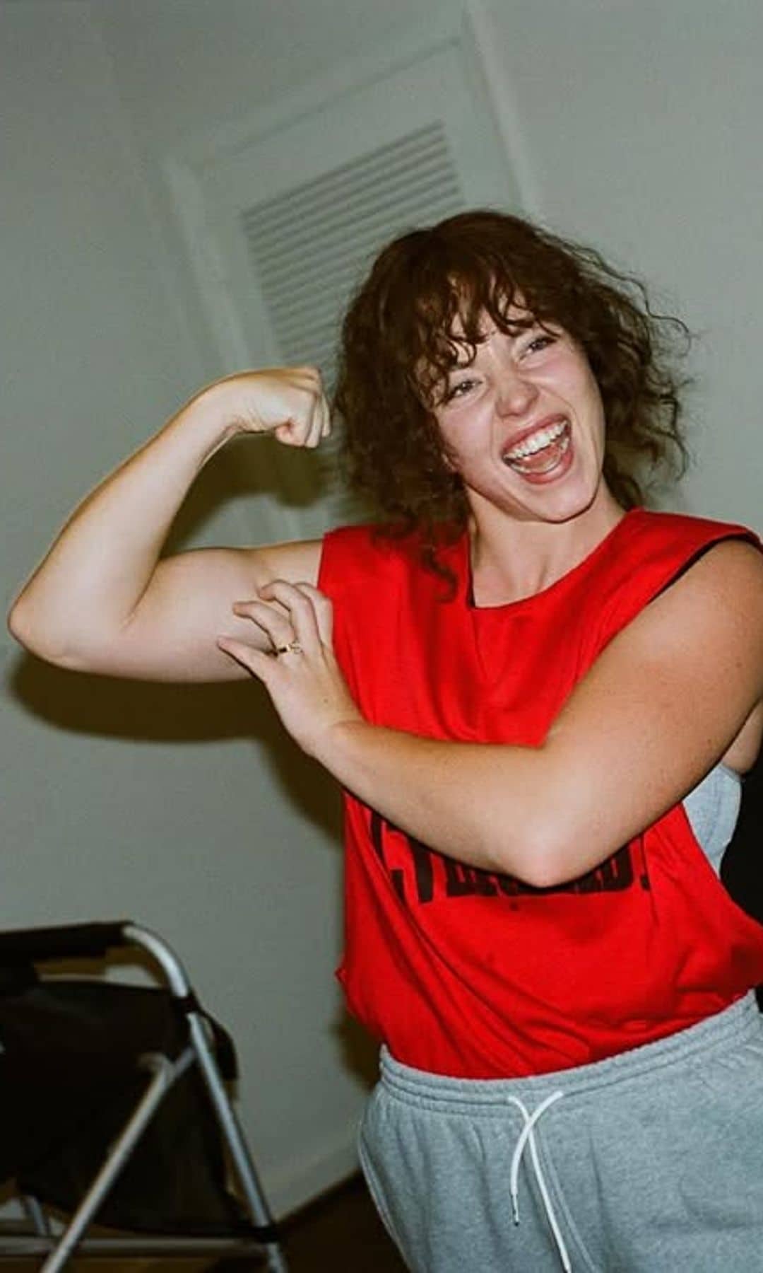 Sydney Sweeney en el rodaje de la película sobre la boxeadora Christy Martin