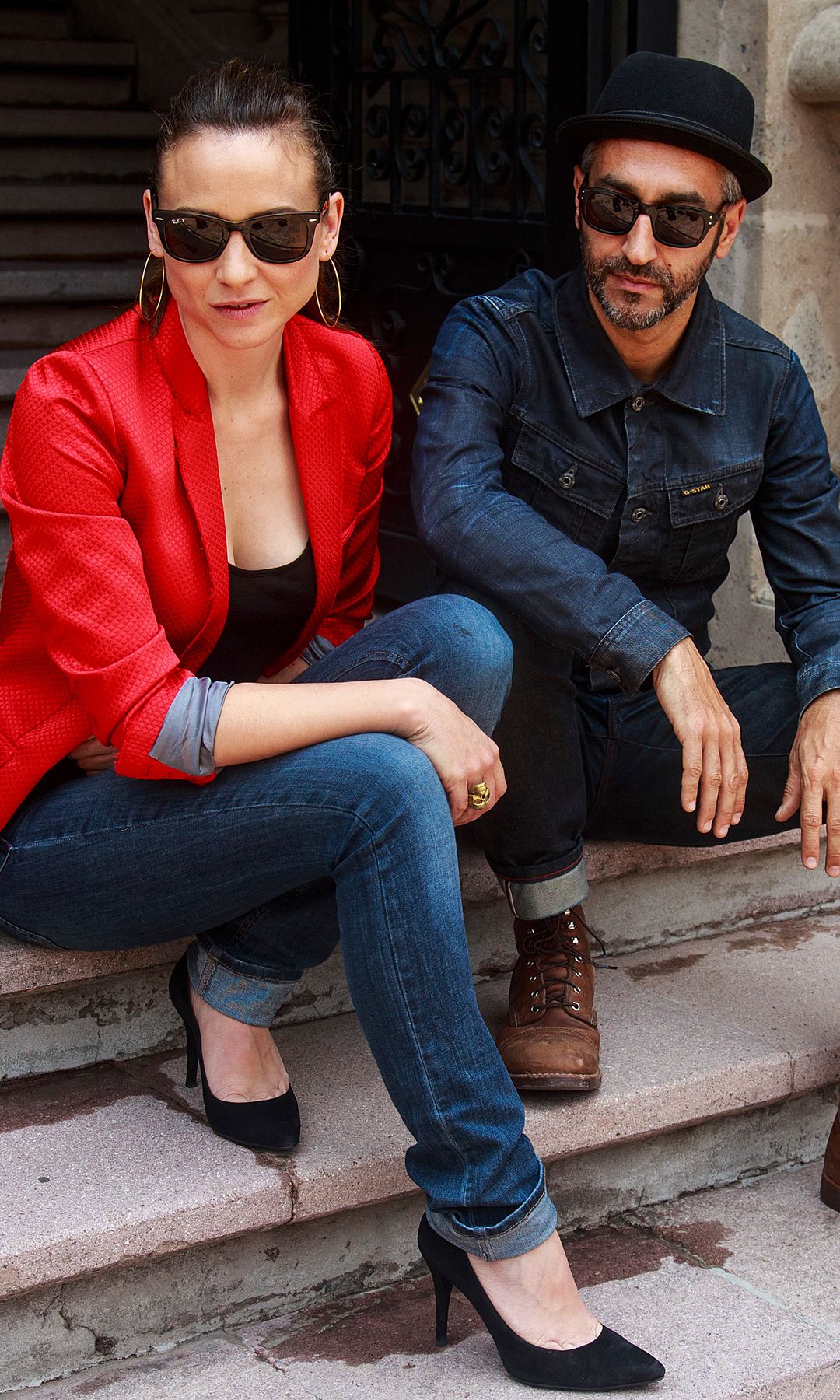 Leonor Watling y Alejandro Pelayo, de Marlango,  el 19 de mayo de 2015 en Ciudad de México 