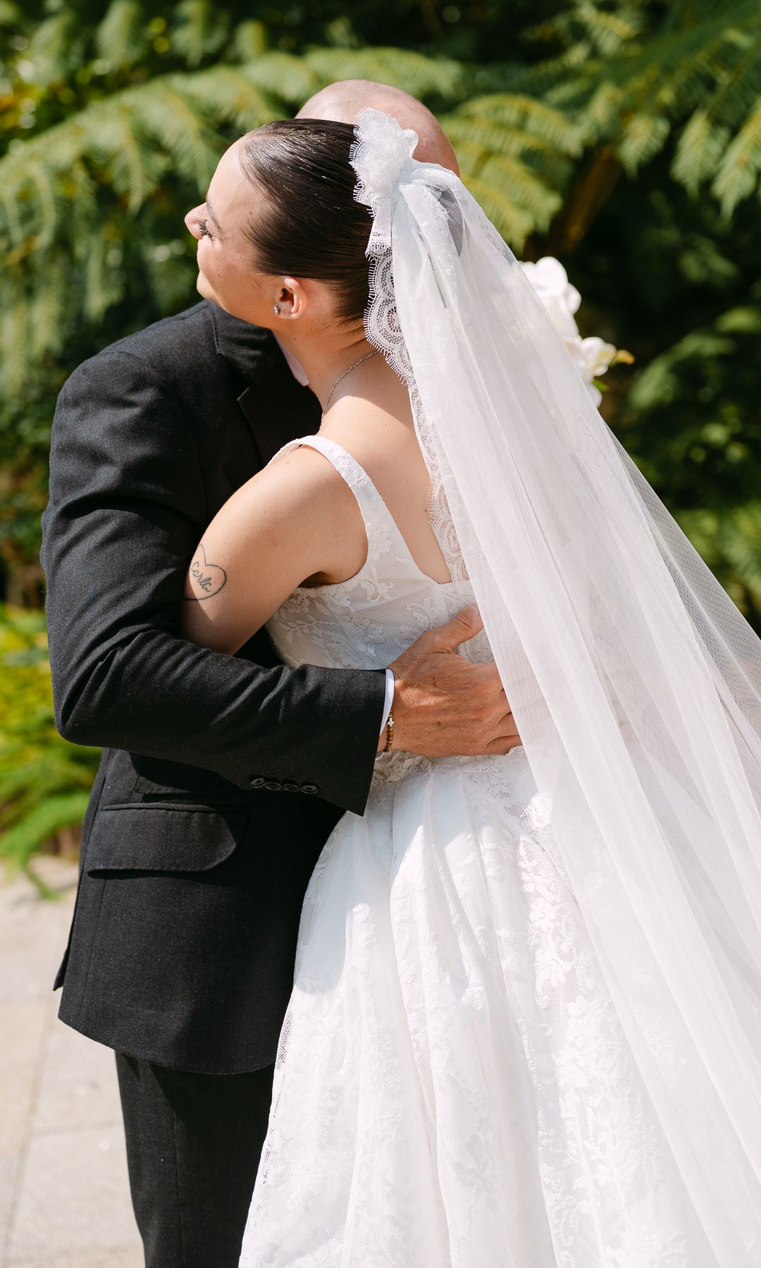Padre e hija en una foto entrañable