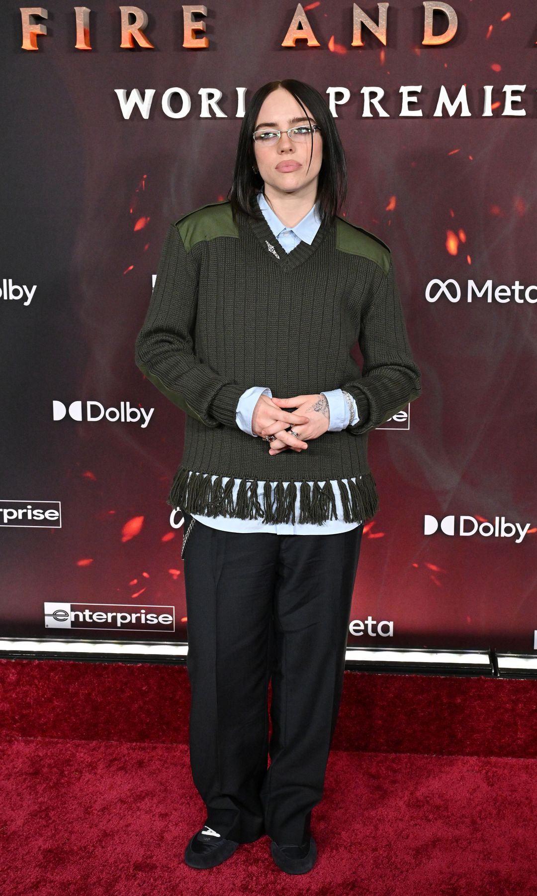 Así lució Billie Eilish en la premiere de Avatar