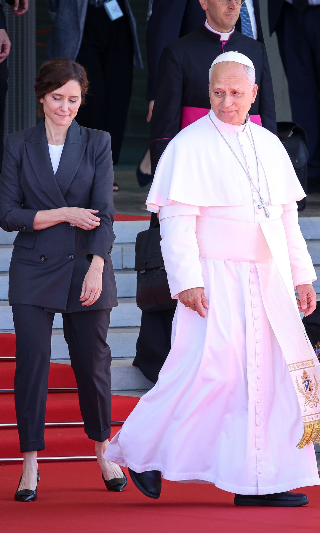 El papa León XIV parte desde el aeropuerto Adolfo Suárez Madrid-Barajas rumbo a Barcelona para continuar su viaje apostólico por España