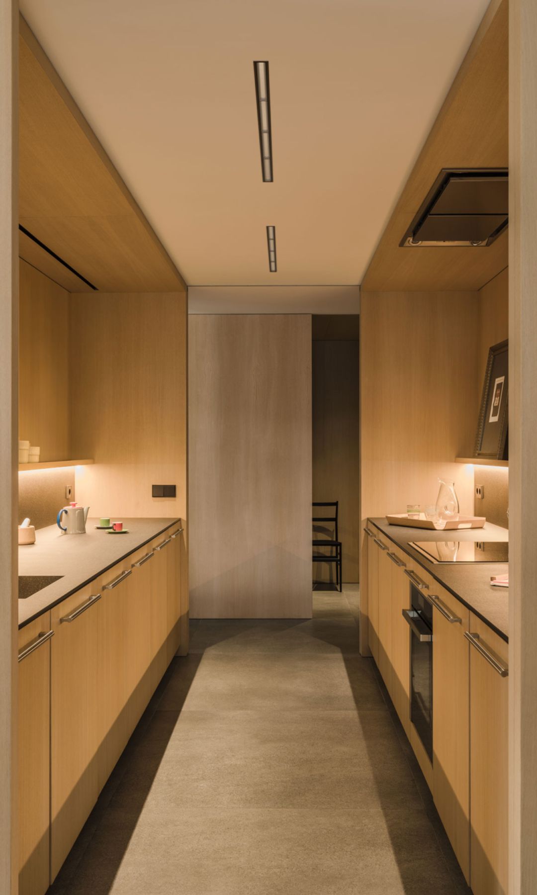Cocina iluminada con soluciones de Vibia