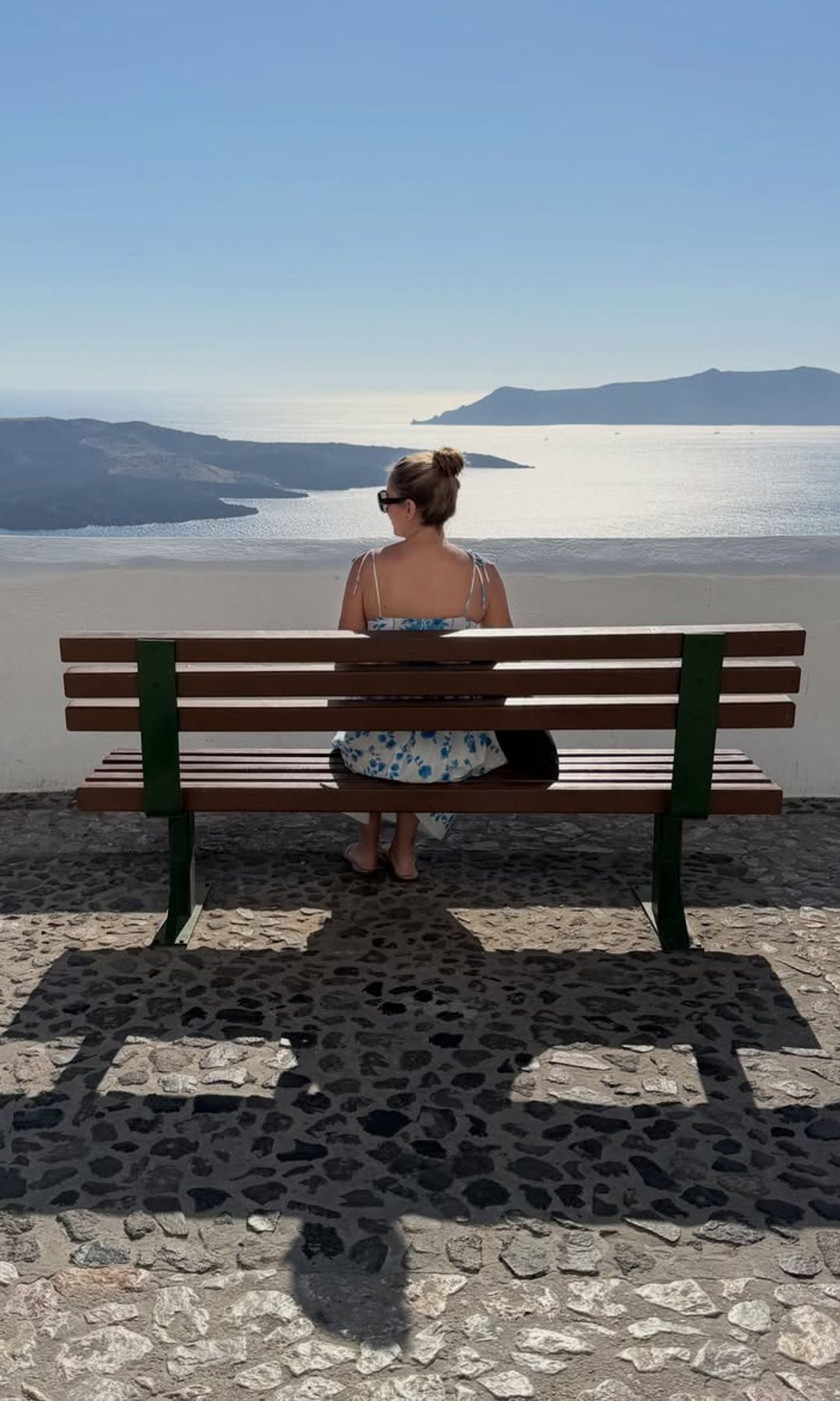 Alba Carrillo en Santorini