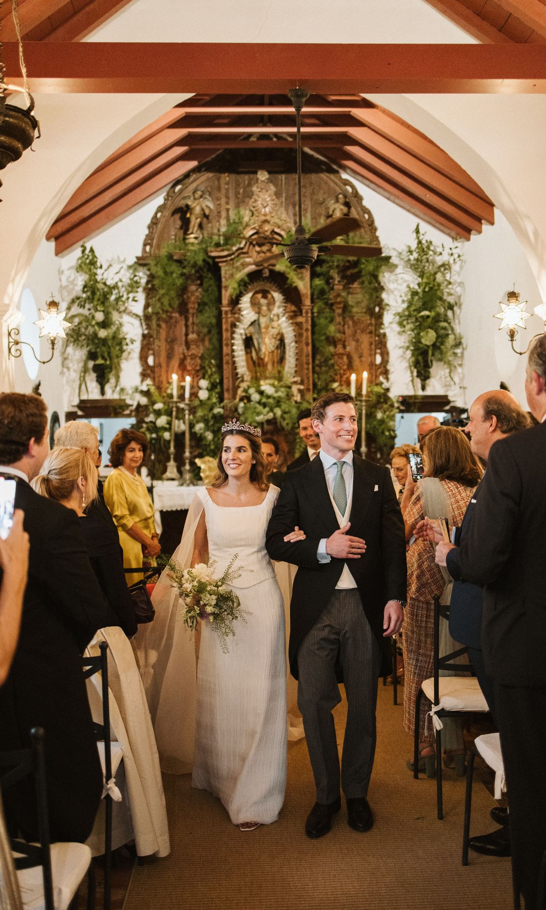 Nacho y Maru, ya convertidos en marido y mujer