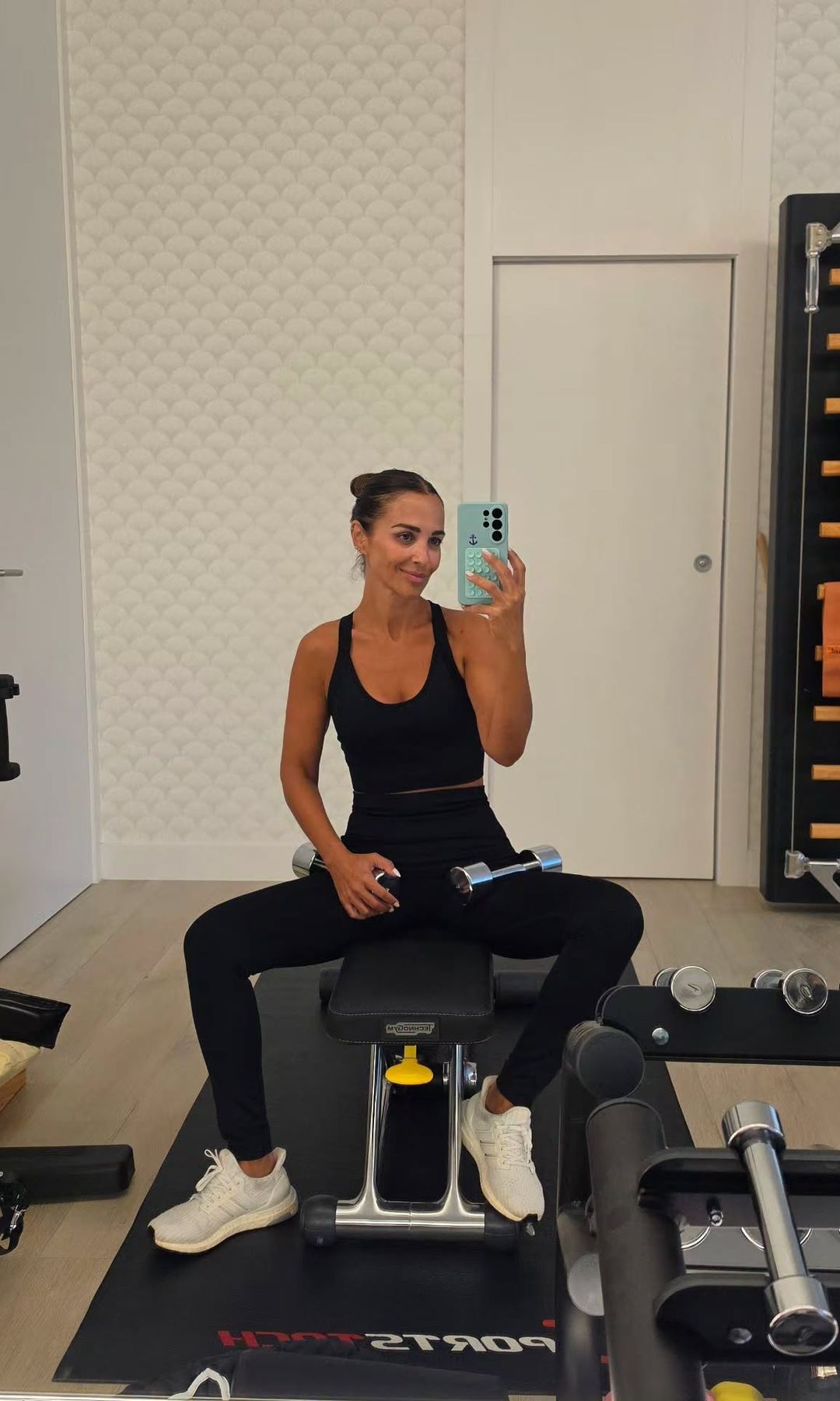 Paula Echevarría con su entrenamiento de fuerza