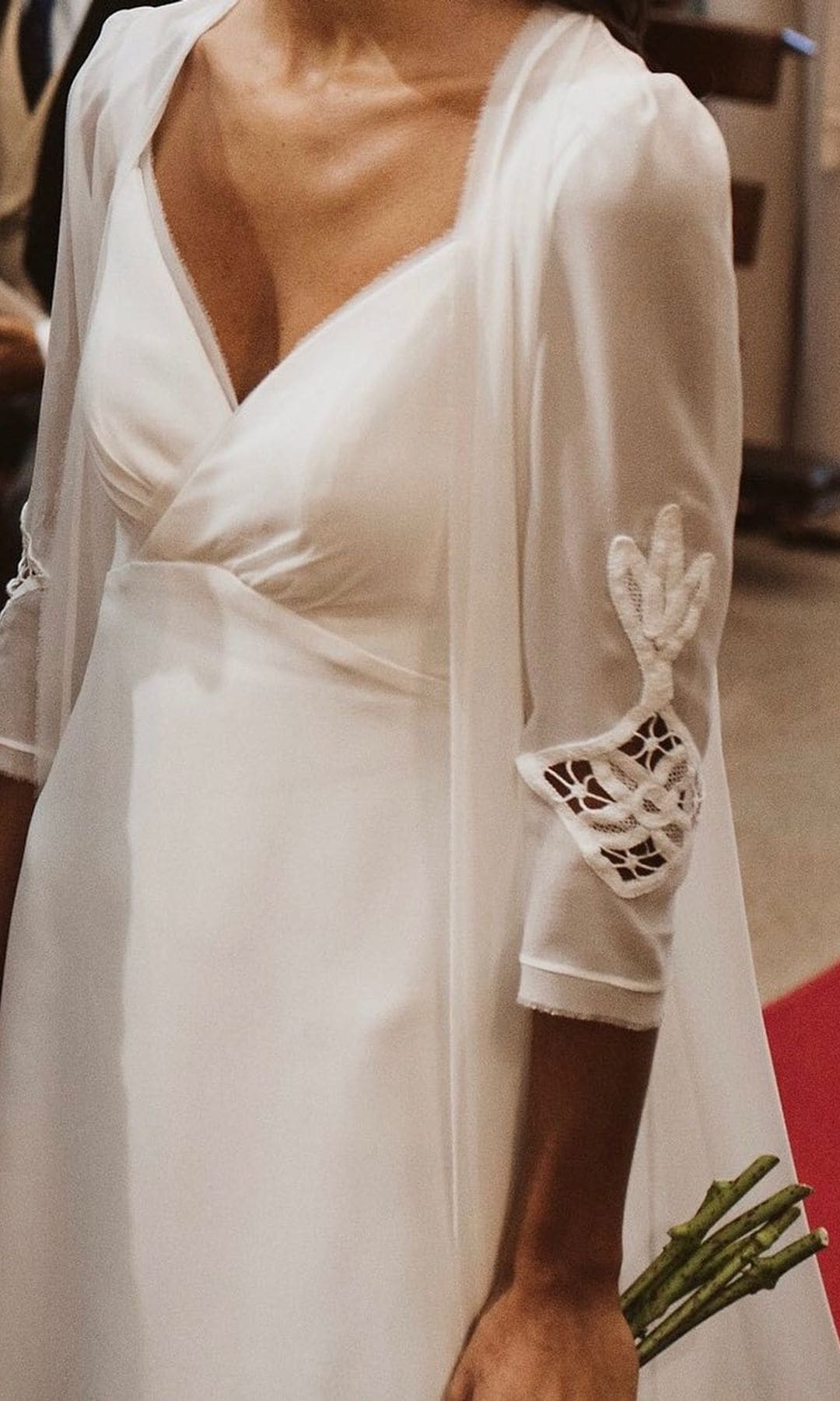 Vestidos de novia virales con manteles y colchas alejandrasvarc