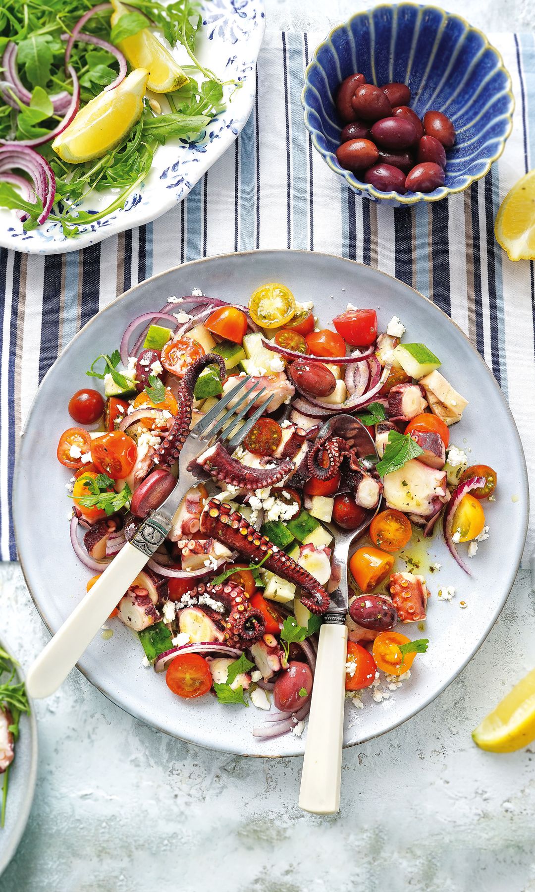 Ensalada de pulpo a la griega