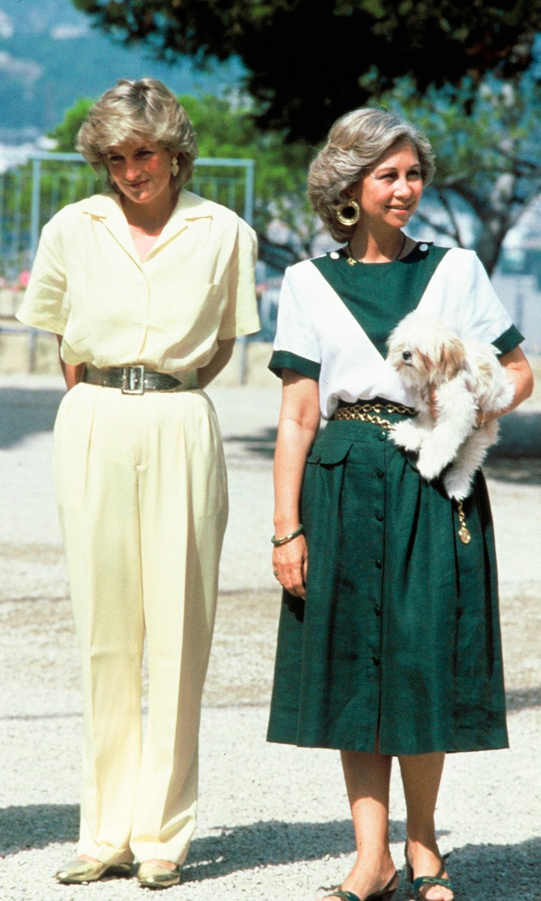 Agosto de 1987, Diana de Gales y la reina Sofía en Palma de Mallorca