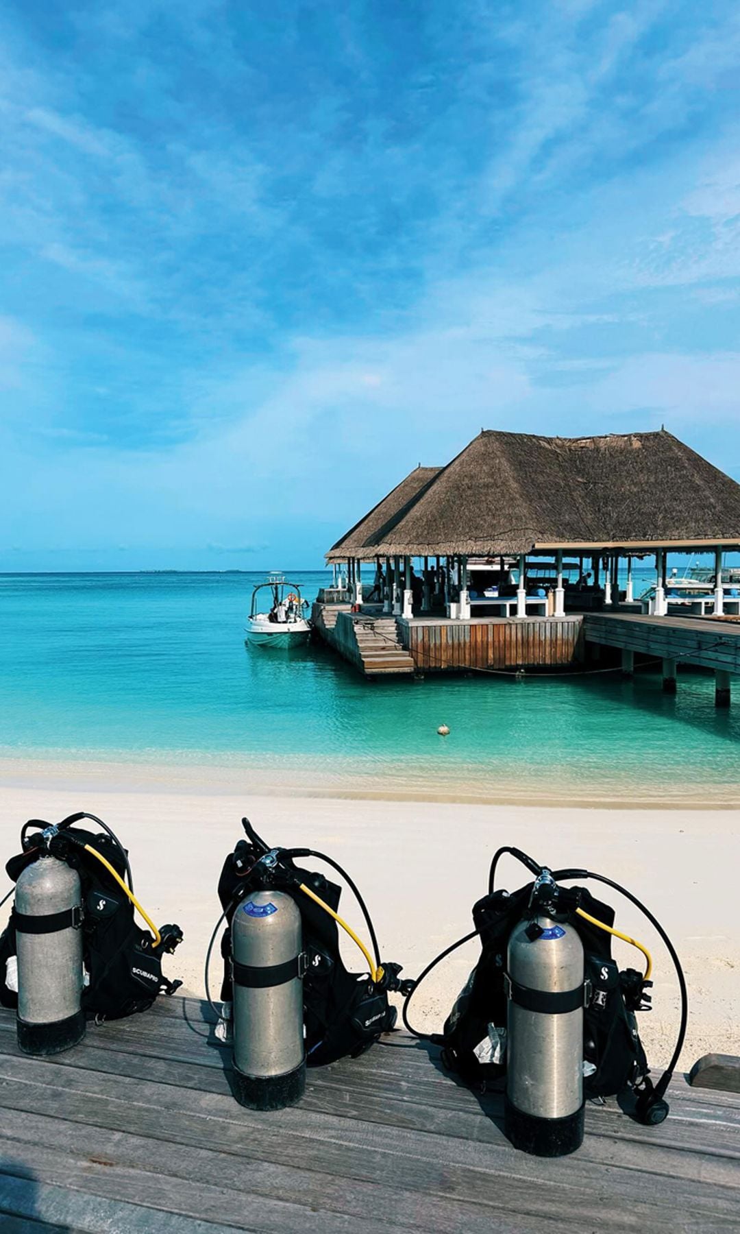 El equipo de buceo con el que salieron a explorar los fondos marinos