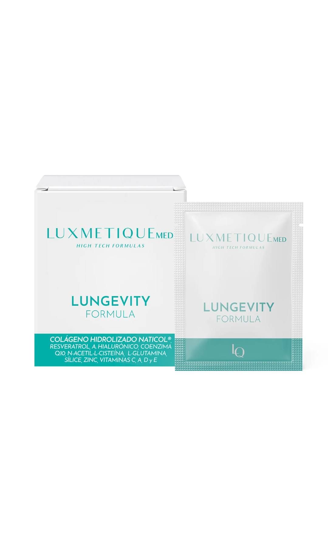 LUNGEVITY FORMULA con colágeno hidrolizado estandarizado en 18 aminoácidos (42,95€), Luxmetique