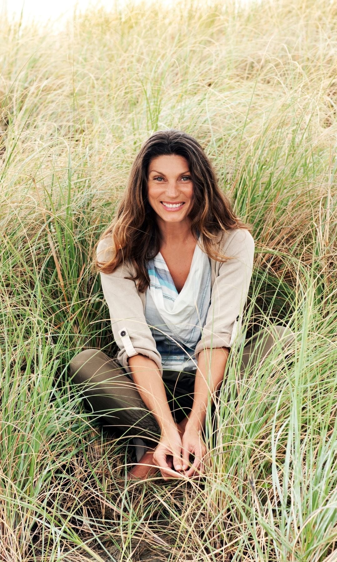 Una mujer en el campo