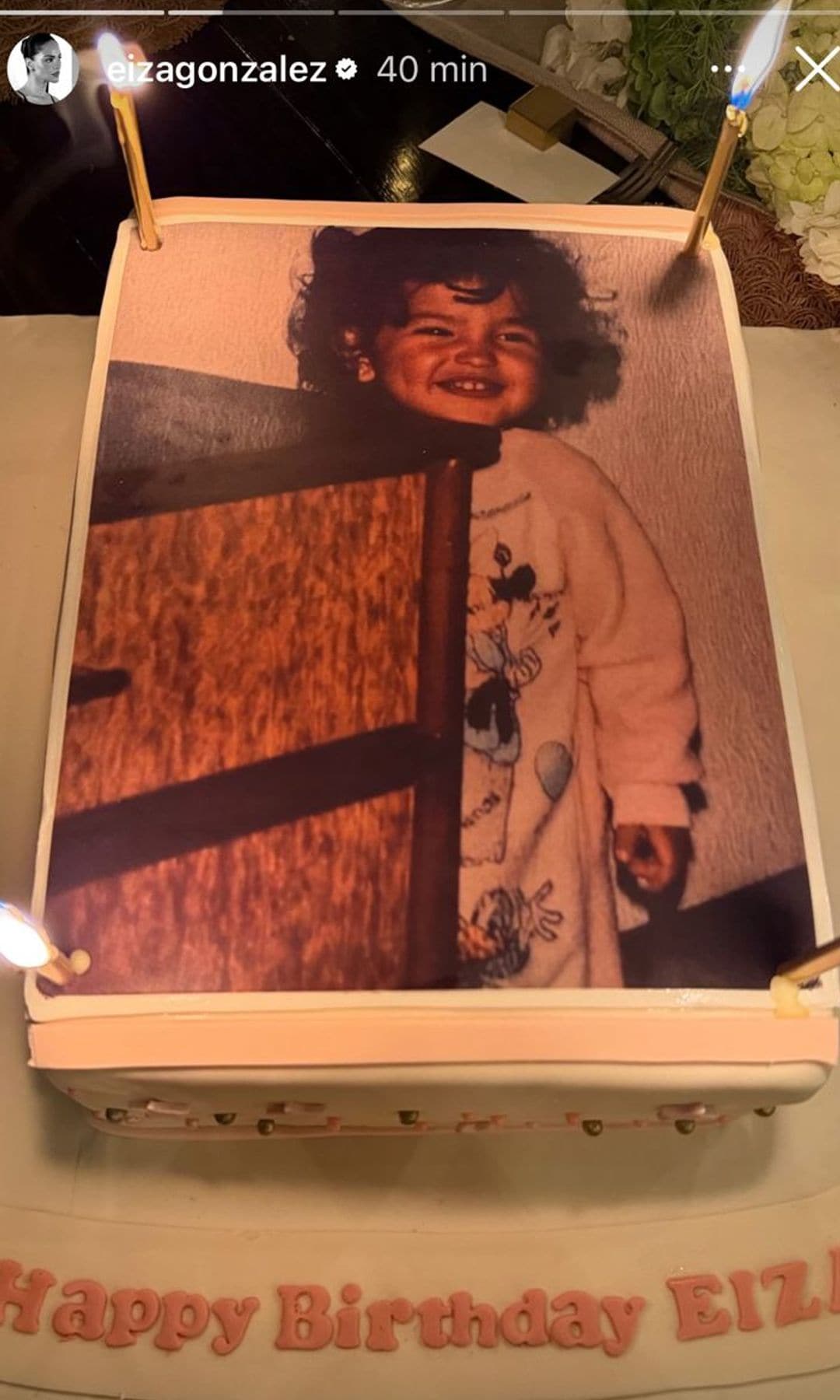 Así fue el pastel con el que Eiza González celebró su cumpleaños 36