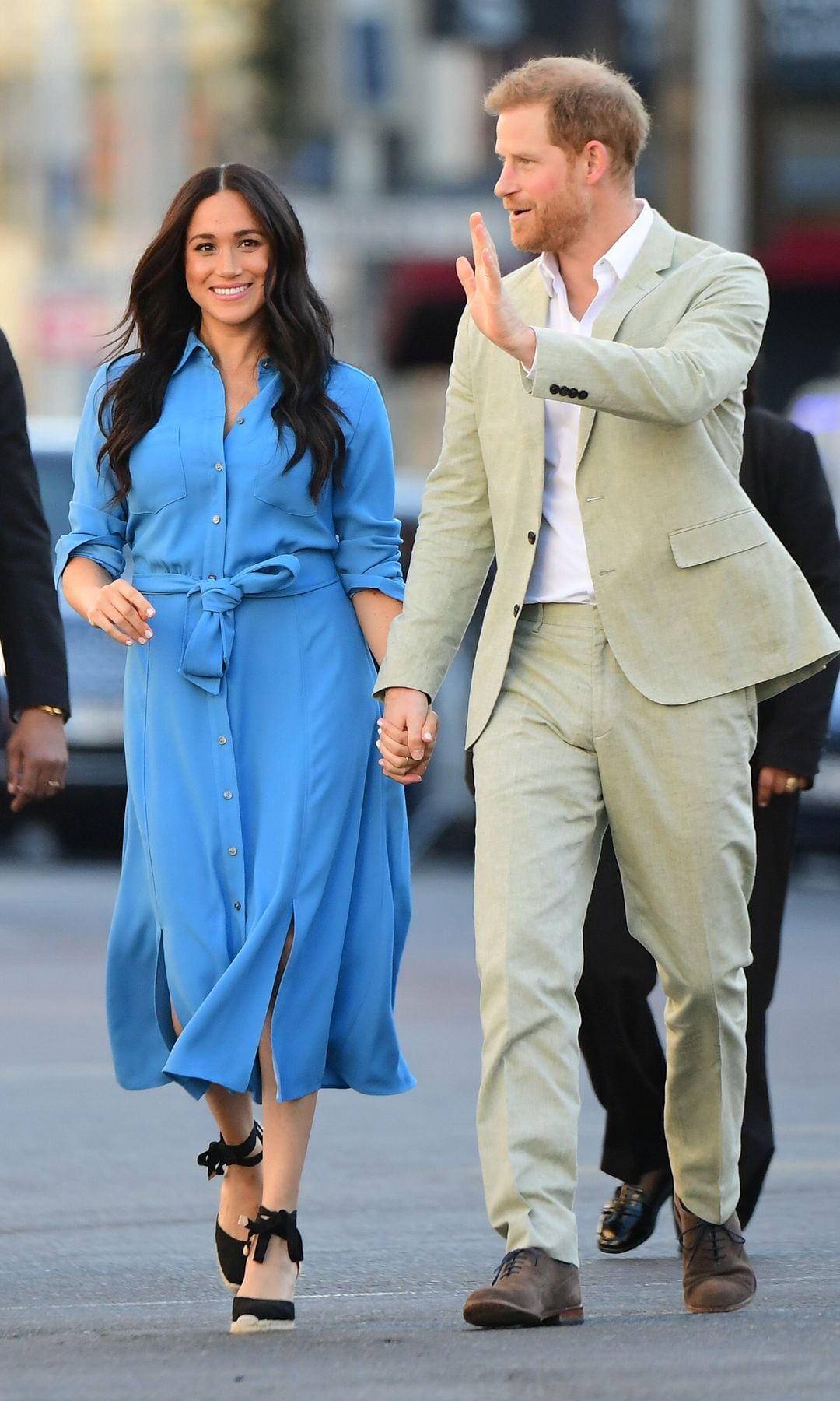 Meghan Markle y el príncipe Harry en una visita a Sudáfrica en 2019