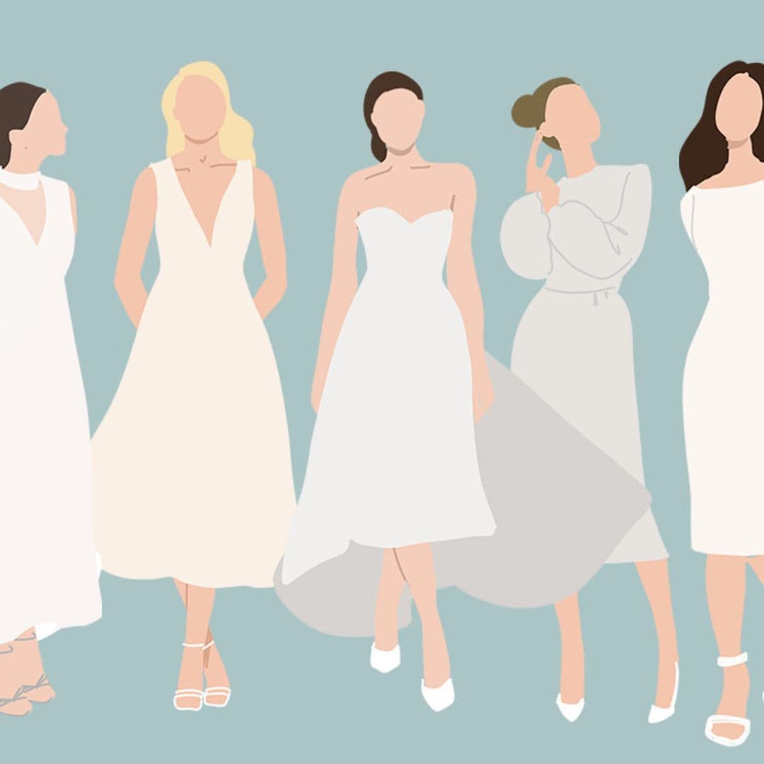 Sea cual sea tu estilo de novia, hay un vestido 'midi' para ti