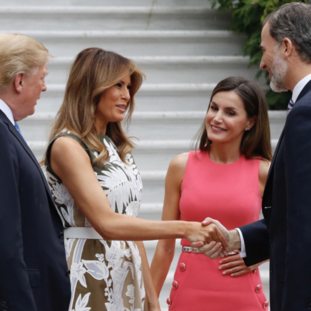 Los gestos más llamativos de la reunión entre los Reyes y los Trump