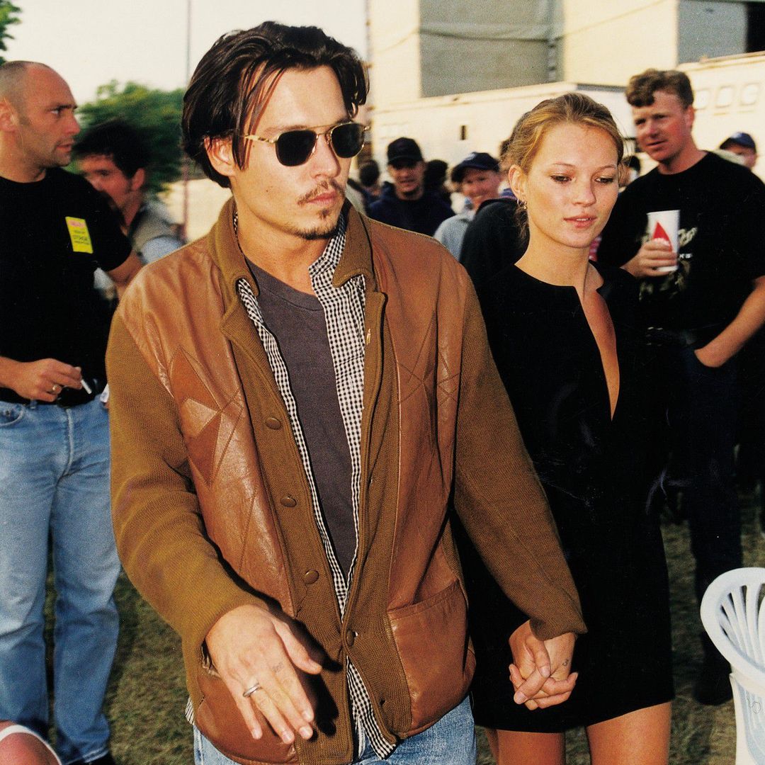 Johnny Depp y Kate Moss en un concierto de Sex Pistols en 1996
