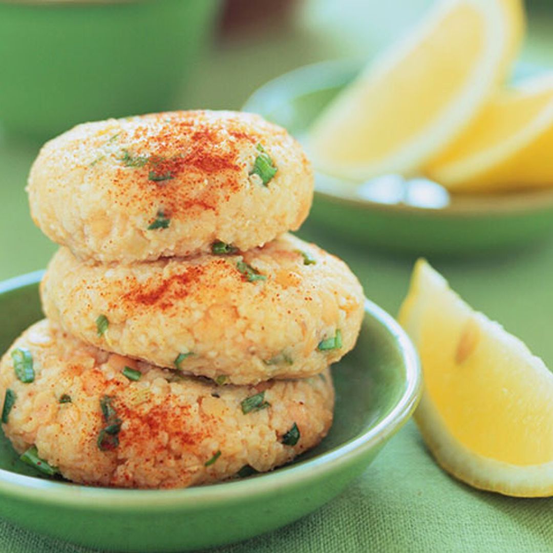 Tortitas de lentejas y bulgur