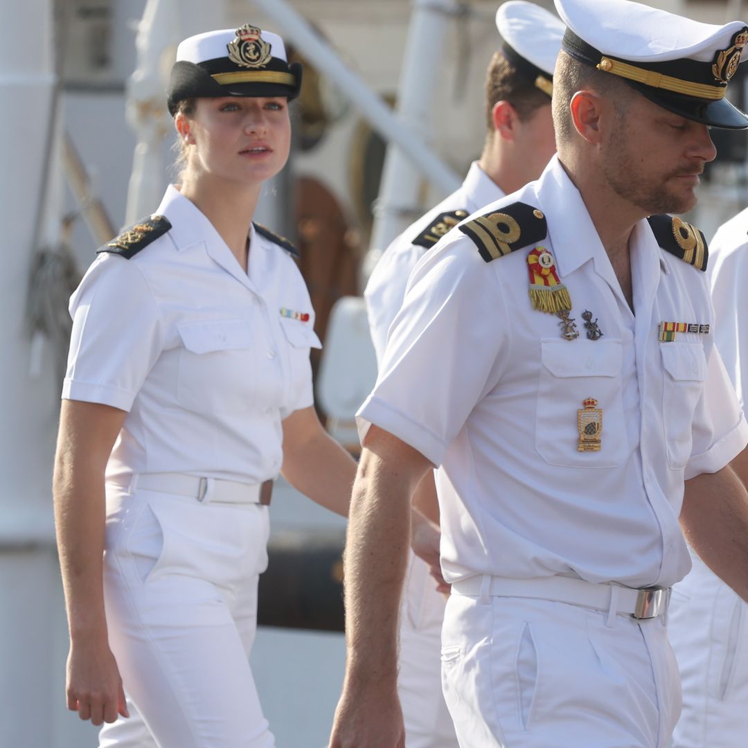 El comandante de Elcano, a su llegada a Gijón: "Leonor ha sido una más"