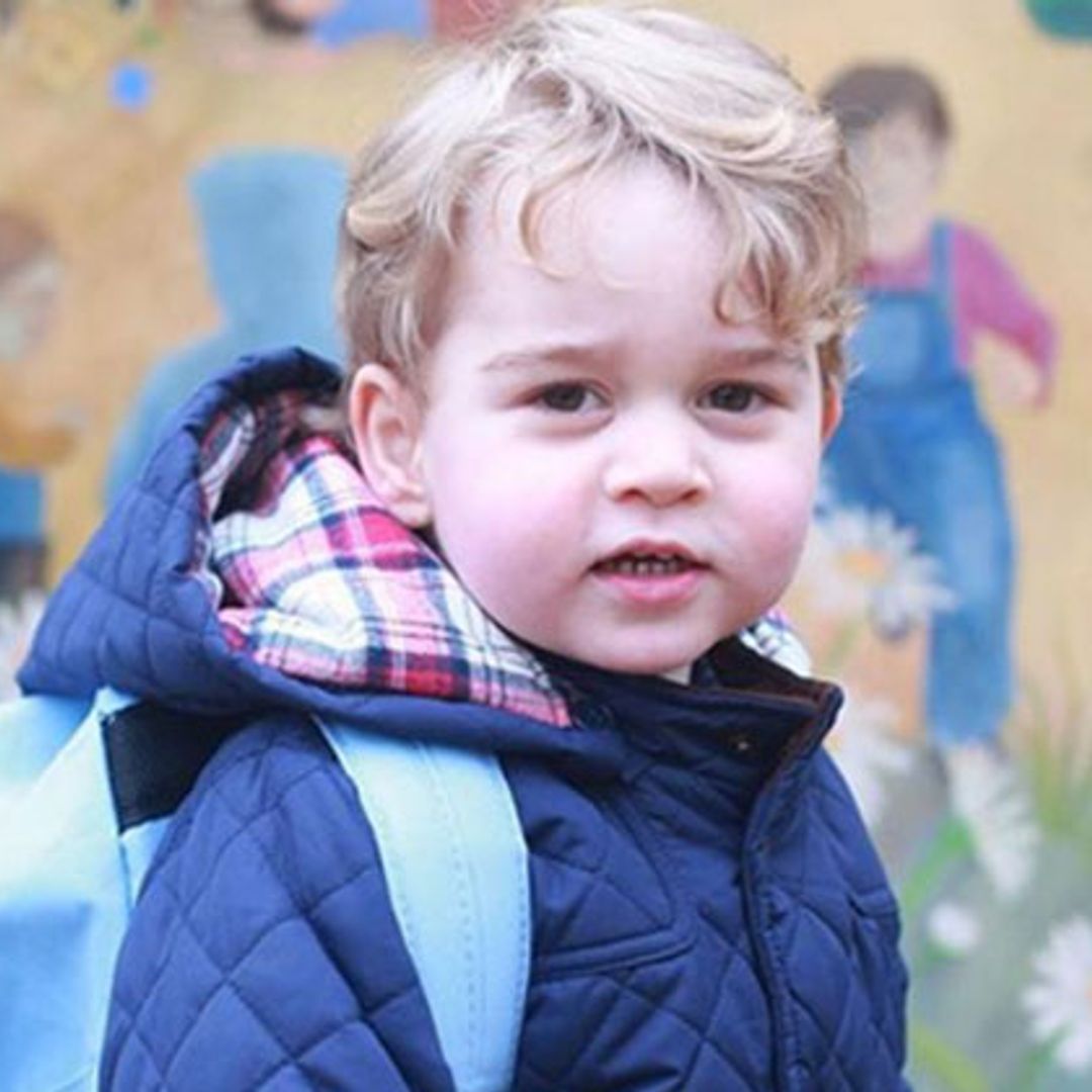 El primer día de guardería del príncipe George