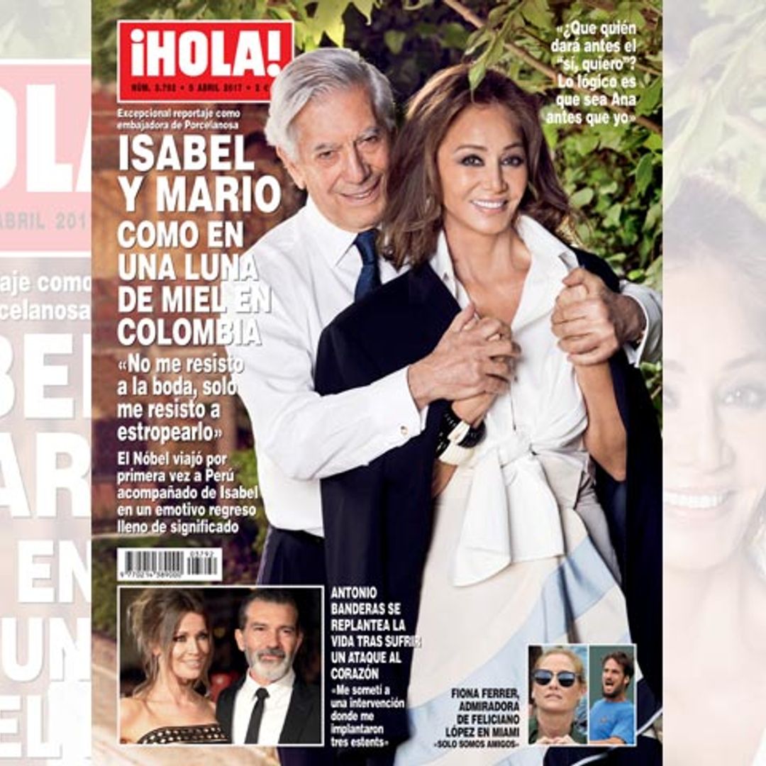 En ¡HOLA!, Isabel Preysler y Mario Vargas Llosa, como en una luna de miel en Colombia