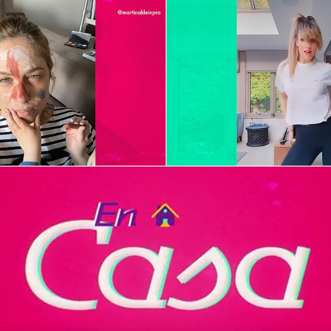 Martina Klein muestra su peculiar tutorial de maquillaje y Edurne saca su lado sexy en esta entrega de 'En casa'