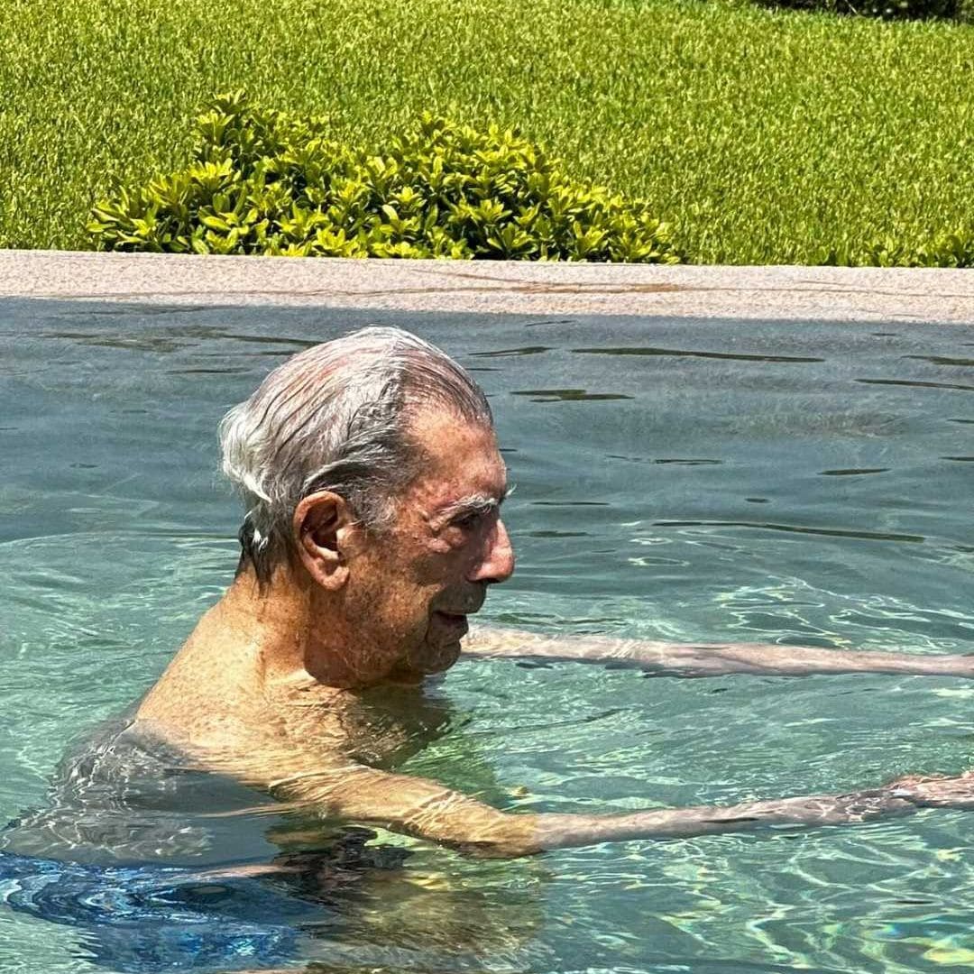 Una de las más recientes fotos del escritor, publicada por su hijo