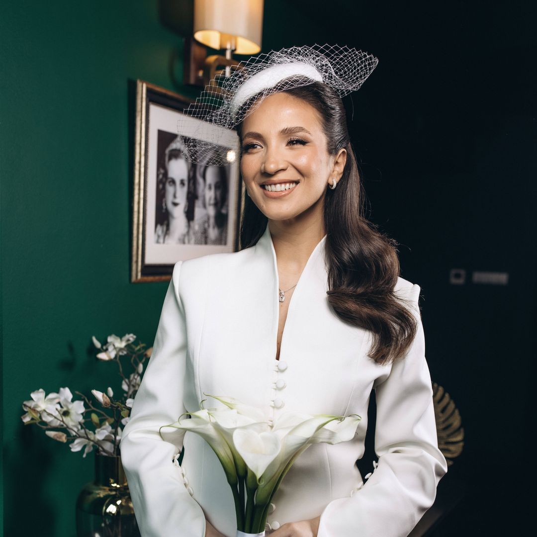 El emocionante homenaje en su boda de la nueva princesa de Albania a la reina Geraldine: el secreto que escondía su look de novia