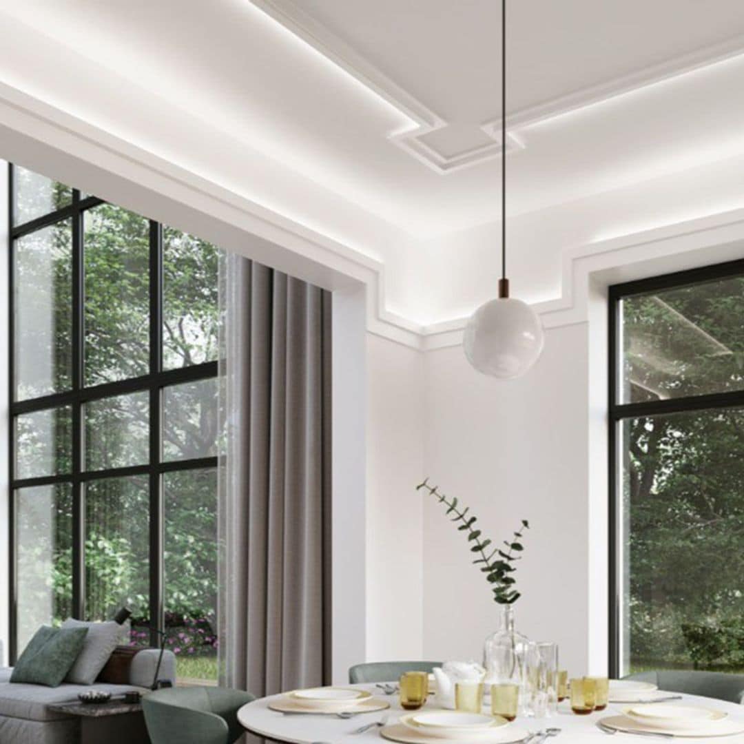Así puedes instalar molduras para decorar los techos de tu casa
