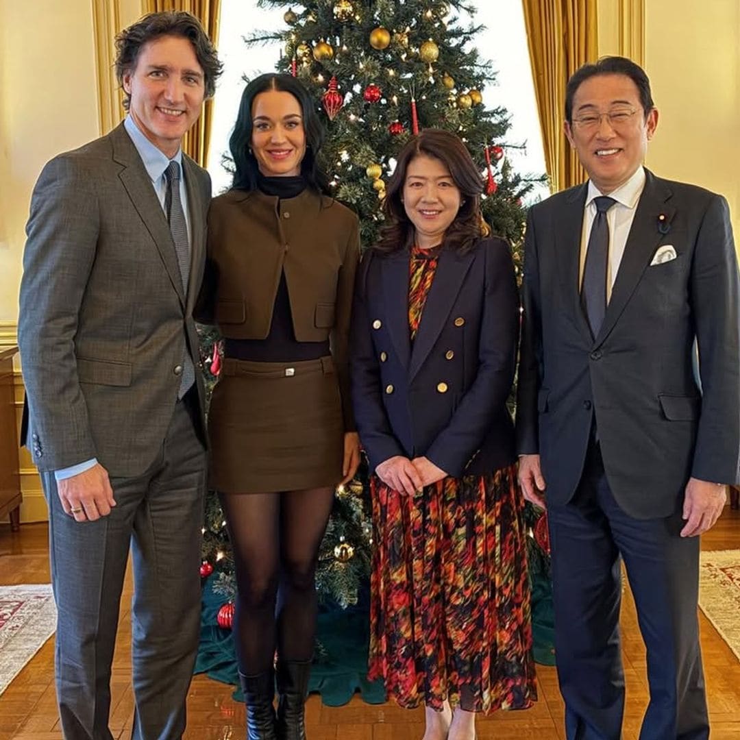 Katy Perry, al más puro estilo primera dama en su debut 'oficial' con Justin Trudeau en su visita a Japón