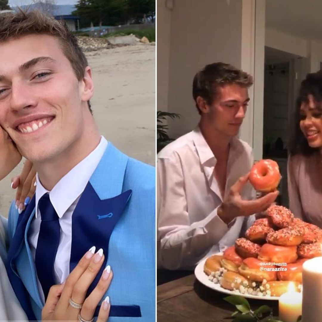 Hamburguesas, donuts y playa, la original boda de Lucky Blue Smith y Nara Pellman