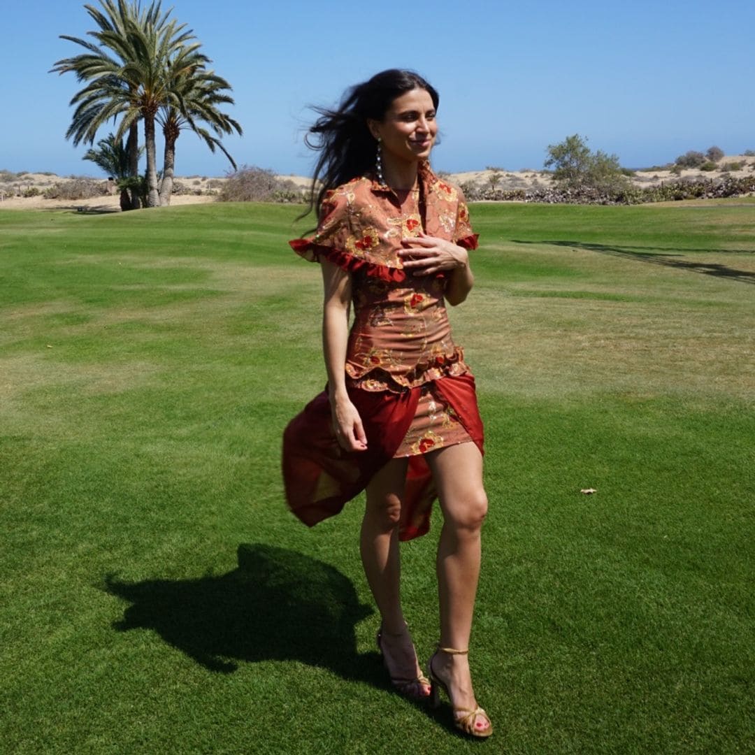 Esta invitada canaria anónima cosió su look la noche antes de la boda y terminó siendo la mejor vestida