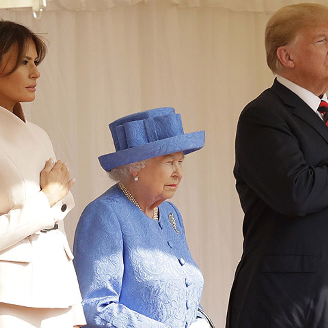 Así ha sido el encuentro de Isabel II con Donald y Melania Trump