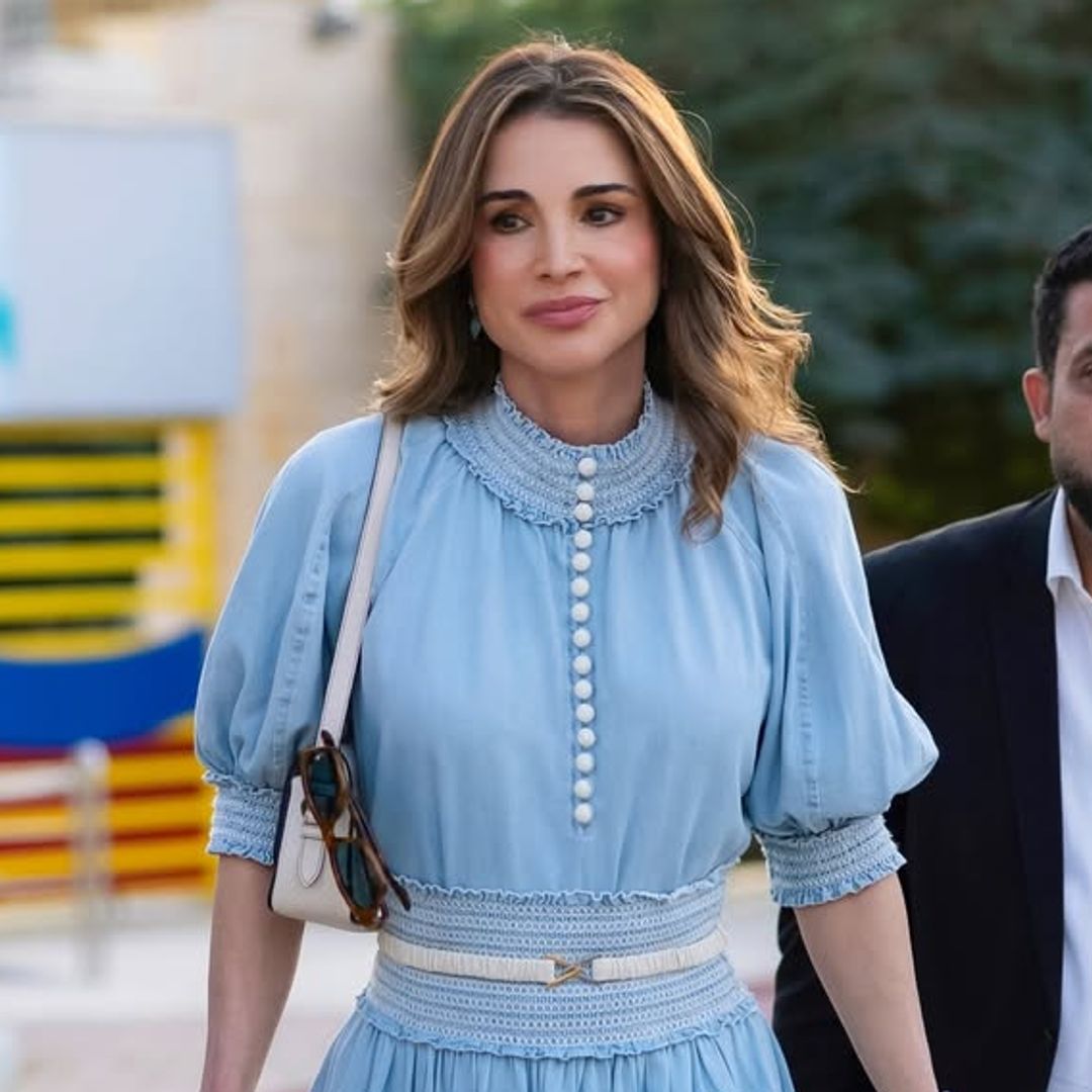 El detalle 'cintura de avispa' que ha unido a Rania de Jordania con la reina Letizia