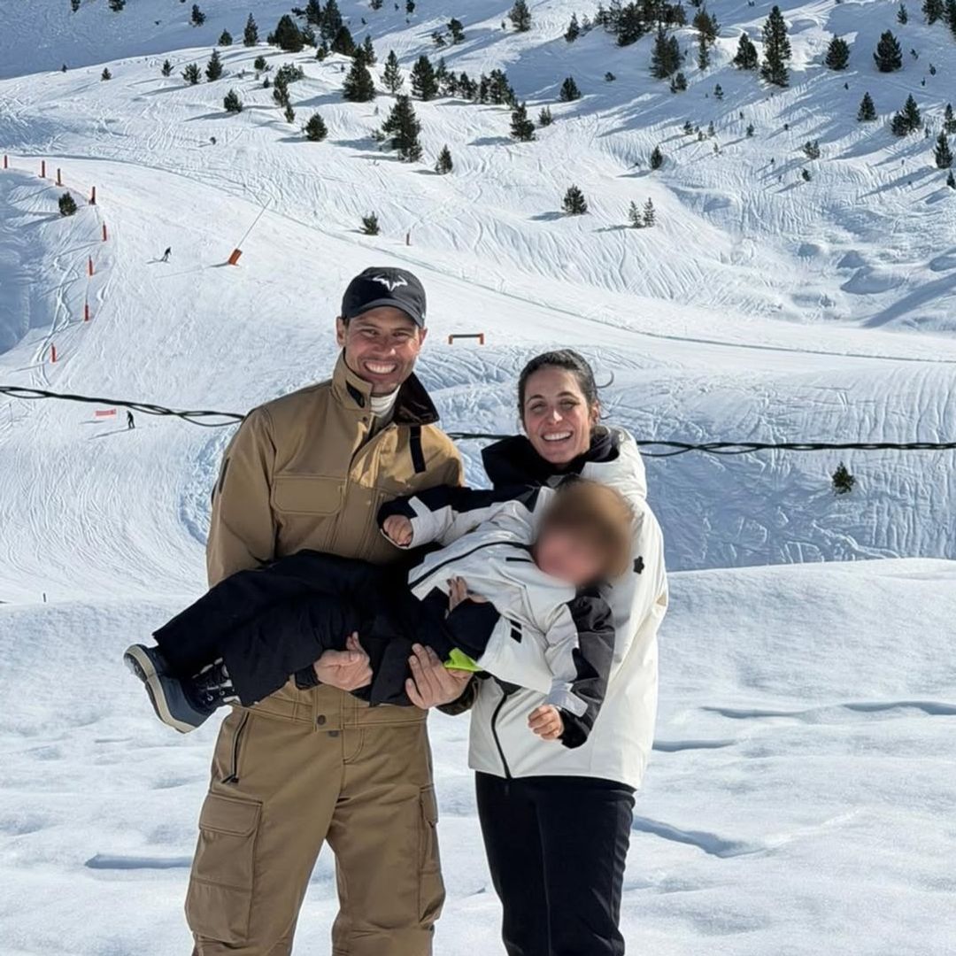Rafa Nadal sorprende esquiando con su hijo de 3 años y le pide un favor a Lindsey Vonn
