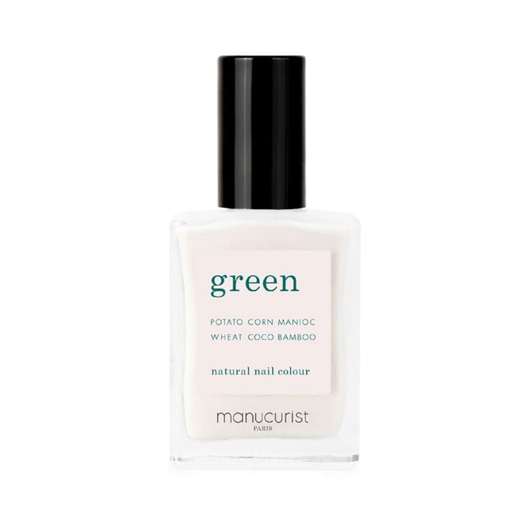 Vernis à ongles Green™ en el tono Milky White, de Manucurist (14 euros).