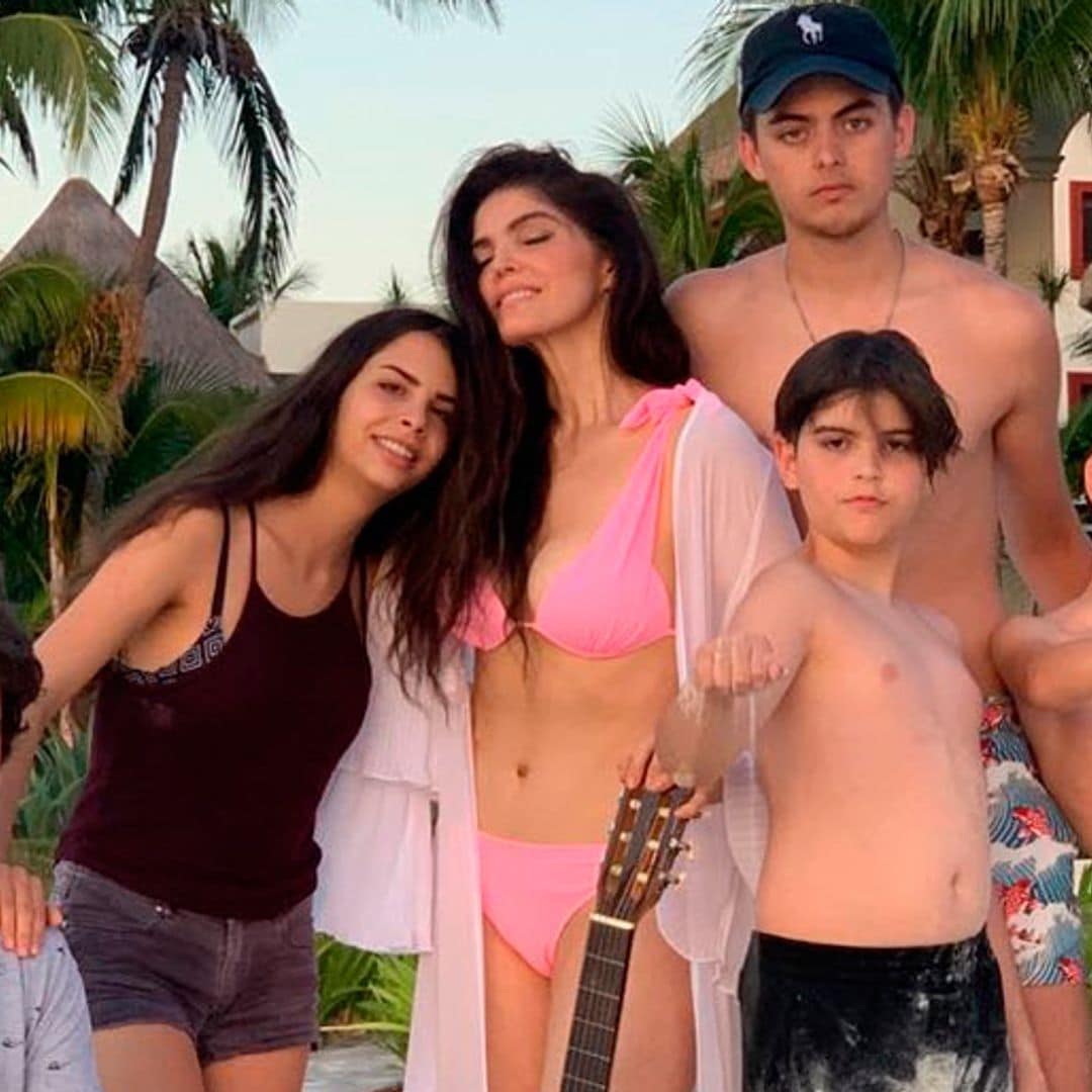 El cariñoso mensaje de Ana Bárbara para sus hijos y los de Mariana Levy