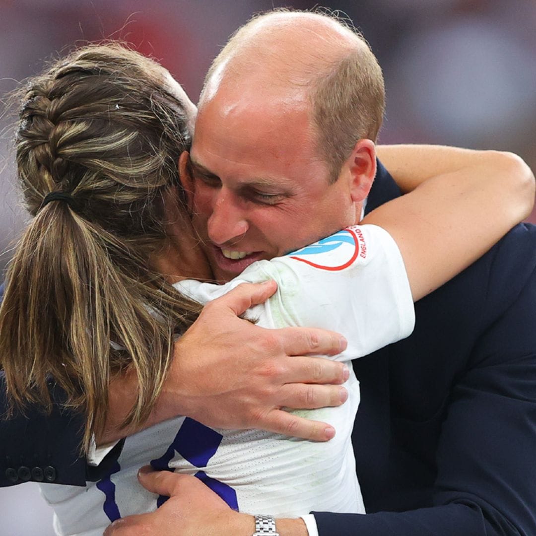 ¡Todo un forofo! Los momentos más espontáneos y divertidos del príncipe Guillermo en la final de la Eurocopa femenina