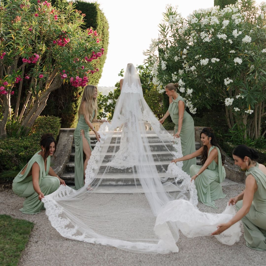 Las damas de honor en la boda de Leonie Hanne