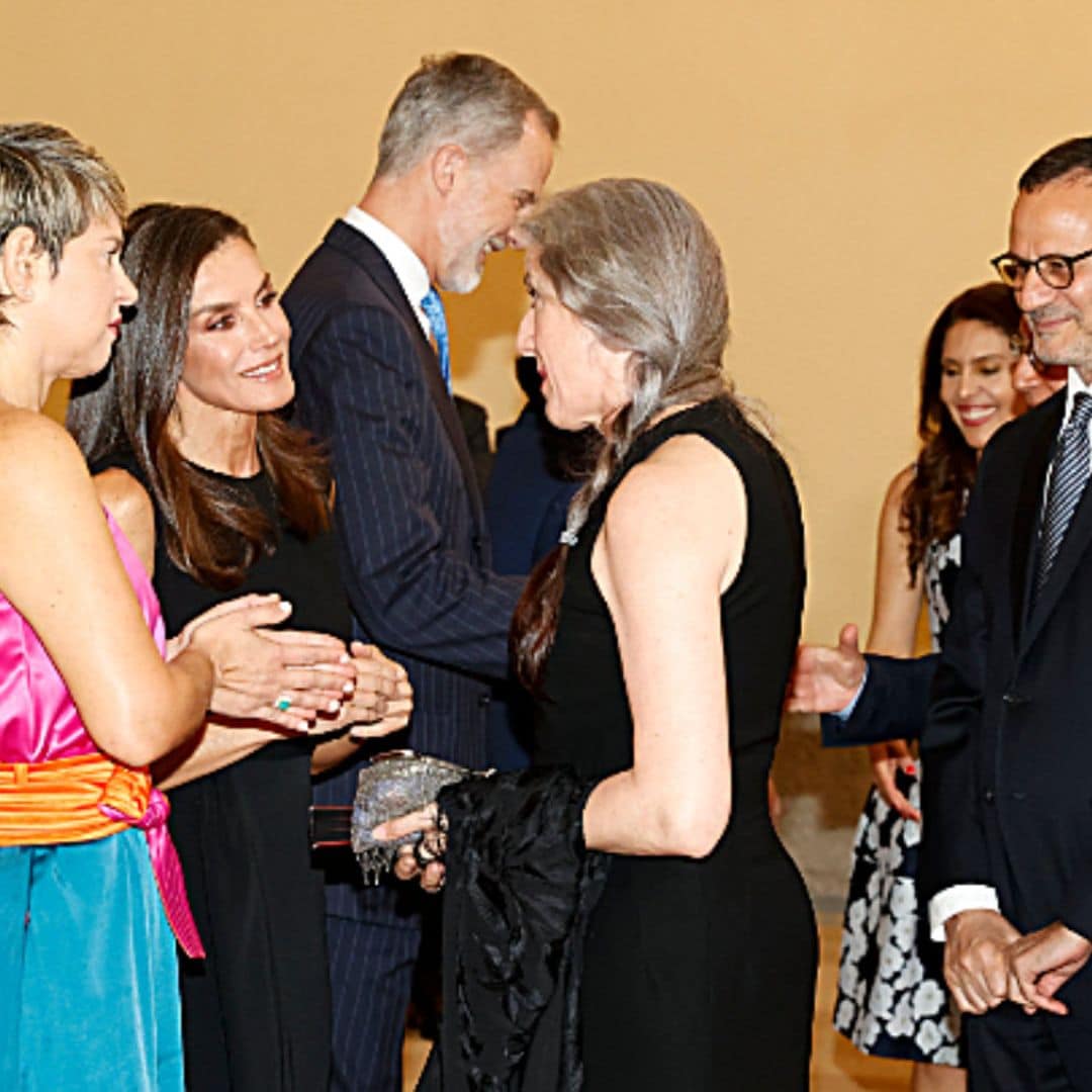 El encuentro de los Reyes con su admirada María Pagés en la recepción ofrecida por el presidente colombiano y su esposa