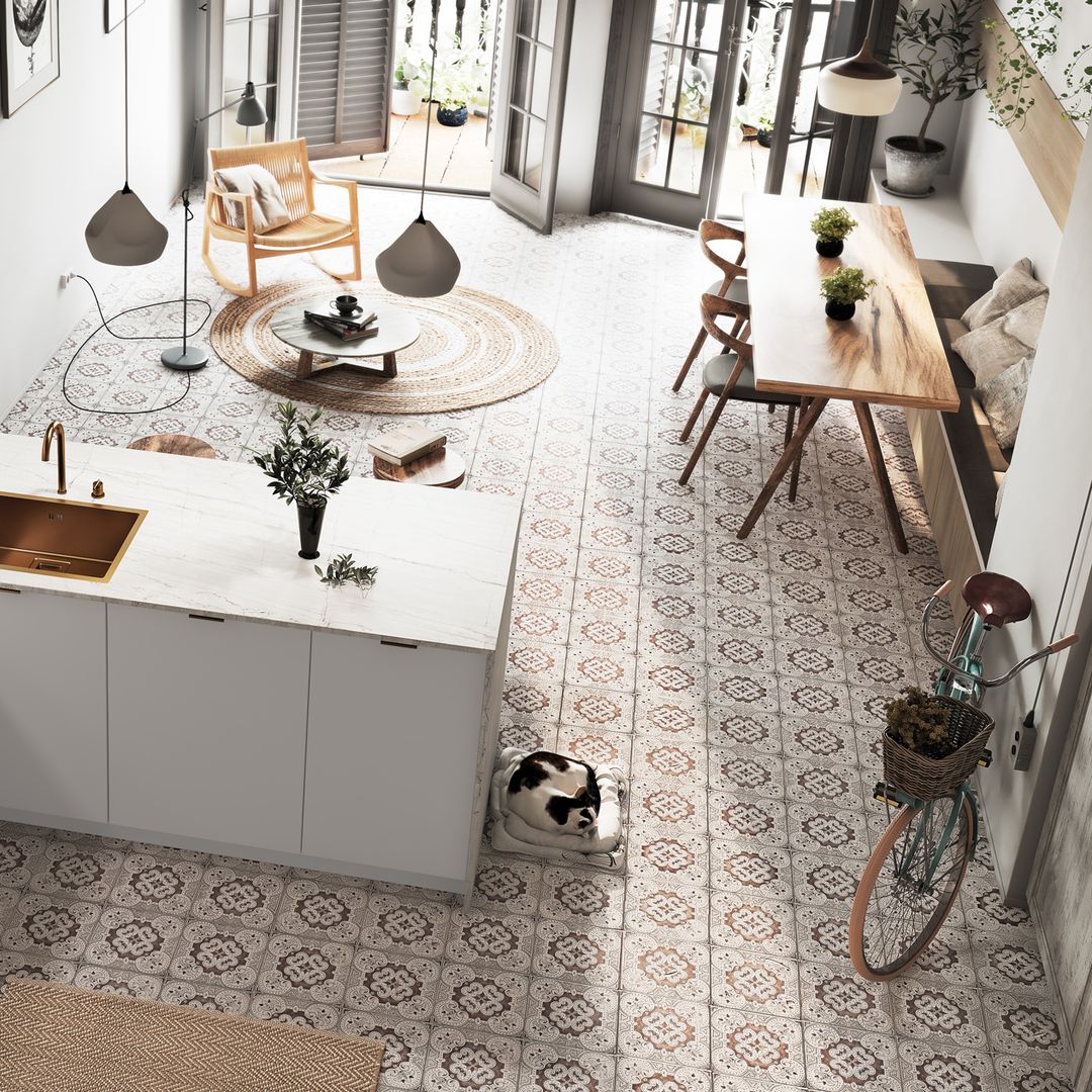 ¿Tienes una cocina blanca? Estos 10 suelos le van como anillo al dedo